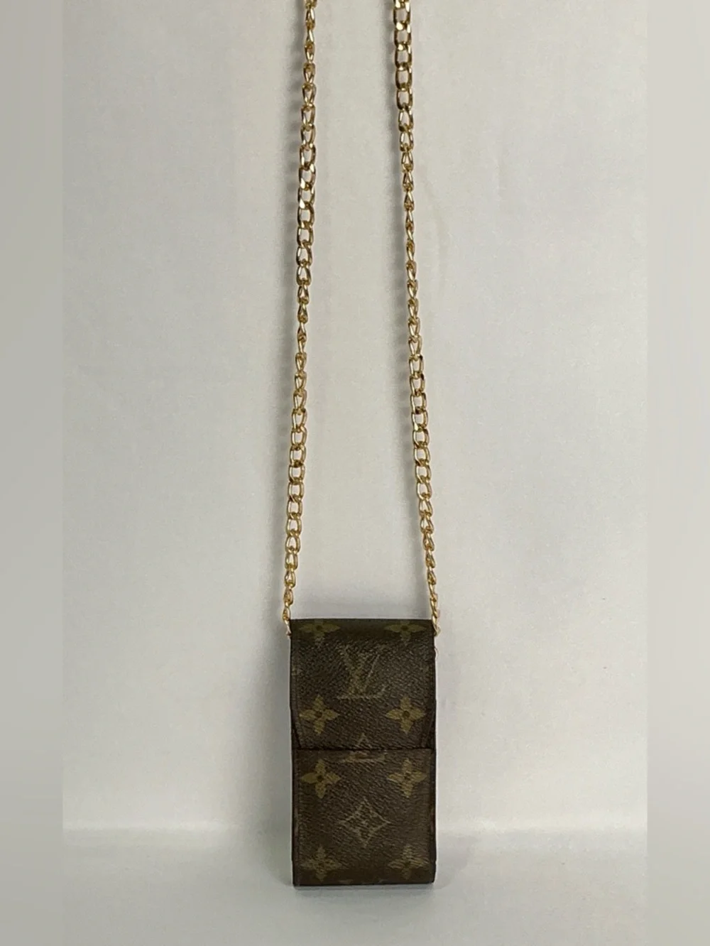 Louis Vuitton Brown Monogram Cigarette Tobacco Case Accessory Lip Stick Holder - Picture 8 of 16